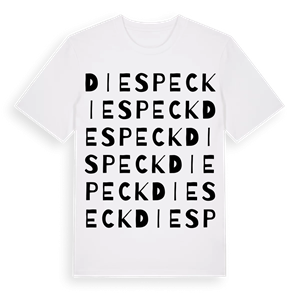 Diespeck ordlek t-shirt – ekologisk bomull t-shirt från Pinshirt