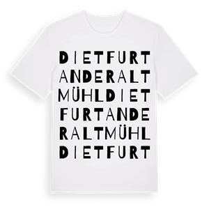 Dietfurt an der Altmühl ordlek t-shirt – ekologisk bomull t-shirt från Pinshirt