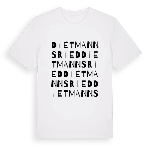 Dietmannsried ordlek t-shirt – ekologisk bomull t-shirt från Pinshirt