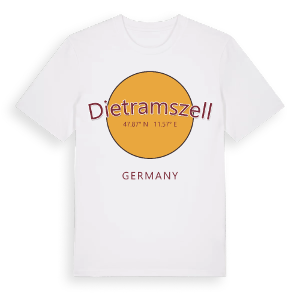 Dietramszell cirkel t-shirt – ekologisk bomull t-shirt från Pinshirt
