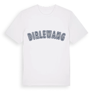 Dirlewang college t-shirt – ekologisk bomull t-shirt från Pinshirt