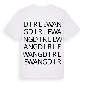 Dirlewang ordlek t-shirt – ekologisk bomull t-shirt från Pinshirt
