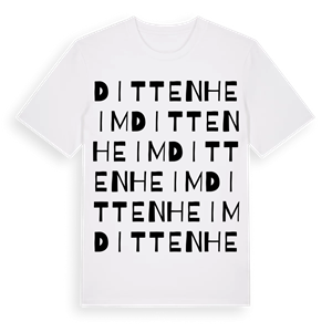Dittenheim ordlek t-shirt – ekologisk bomull t-shirt från Pinshirt