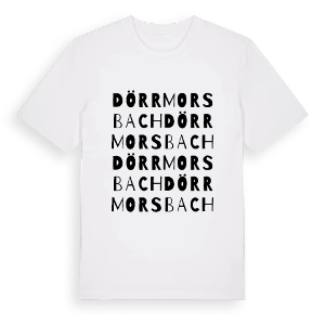 Dörrmorsbach ordlek t-shirt – ekologisk bomull t-shirt från Pinshirt