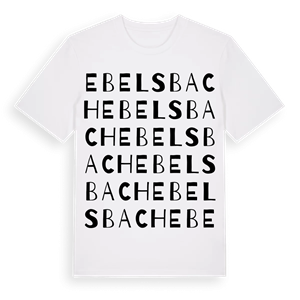 Ebelsbach ordlek t-shirt – ekologisk bomull t-shirt från Pinshirt