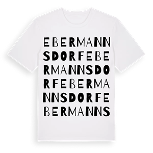 Ebermannsdorf ordlek t-shirt – ekologisk bomull t-shirt från Pinshirt