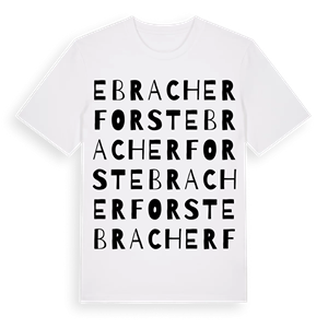 Ebracher Forst ordlek t-shirt – ekologisk bomull t-shirt från Pinshirt