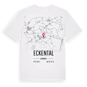 Eckental karta t-shirt – ekologisk bomull t-shirt från Pinshirt