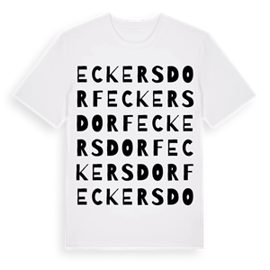 Eckersdorf ordlek t-shirt – ekologisk bomull t-shirt från Pinshirt