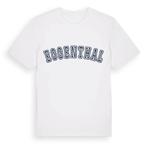 Eggenthal college t-shirt – ekologisk bomull t-shirt från Pinshirt