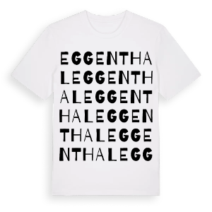 Eggenthal ordlek t-shirt – ekologisk bomull t-shirt från Pinshirt