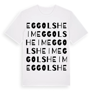 Eggolsheim ordlek t-shirt – ekologisk bomull t-shirt från Pinshirt