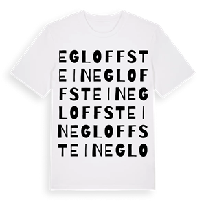 Egloffstein ordlek t-shirt – ekologisk bomull t-shirt från Pinshirt