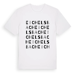 Eichelsbach ordlek t-shirt – ekologisk bomull t-shirt från Pinshirt