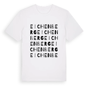 Eichenberg ordlek t-shirt – ekologisk bomull t-shirt från Pinshirt