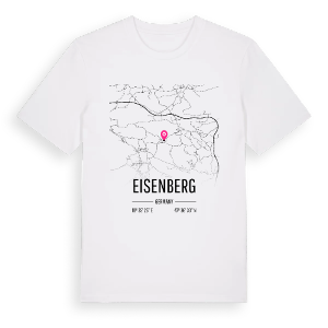Eisenberg karta t-shirt – ekologisk bomull t-shirt från Pinshirt