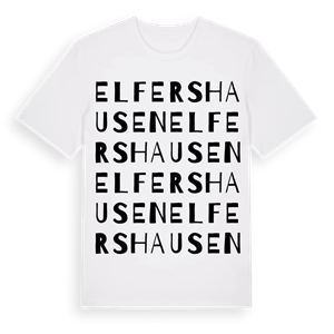 Elfershausen ordlek t-shirt – ekologisk bomull t-shirt från Pinshirt