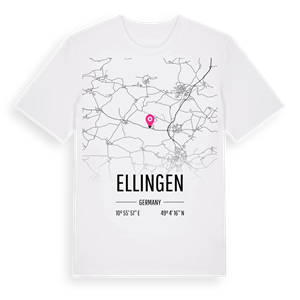 Ellingen karta t-shirt – ekologisk bomull t-shirt från Pinshirt