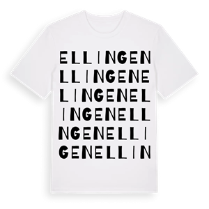 Ellingen ordlek t-shirt – ekologisk bomull t-shirt från Pinshirt