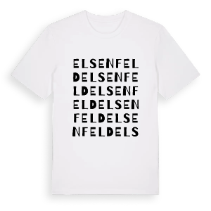 Elsenfeld ordlek t-shirt – ekologisk bomull t-shirt från Pinshirt