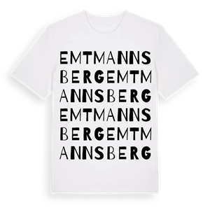Emtmannsberg ordlek t-shirt – ekologisk bomull t-shirt från Pinshirt