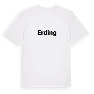 Erding fetstil t-shirt – ekologisk bomull t-shirt från Pinshirt