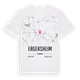 Ergersheim karta t-shirt
