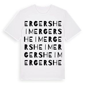 Ergersheim ordlek t-shirt – ekologisk bomull t-shirt från Pinshirt