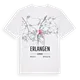 Erlangen karta t-shirt