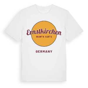Ernstkirchen cirkel t-shirt – ekologisk bomull t-shirt från Pinshirt