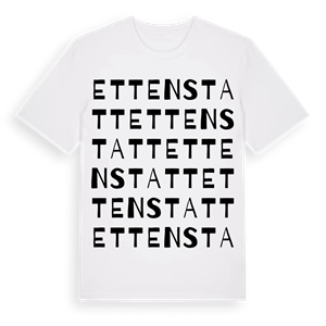 Ettenstatt ordlek t-shirt – ekologisk bomull t-shirt från Pinshirt