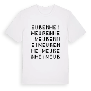 Eußenheim ordlek t-shirt – ekologisk bomull t-shirt från Pinshirt