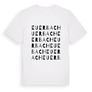Euerbach ordlek t-shirt – ekologisk bomull t-shirt från Pinshirt