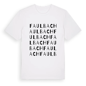 Faulbach ordlek t-shirt – ekologisk bomull t-shirt från Pinshirt