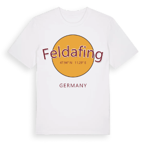 Feldafing cirkel t-shirt – ekologisk bomull t-shirt från Pinshirt
