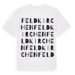 Feldkirchen ordlek t-shirt – ekologisk bomull t-shirt från Pinshirt