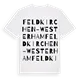 Feldkirchen-Westerham ordlek t-shirt