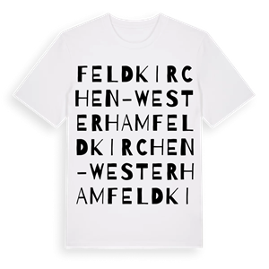 Feldkirchen-Westerham ordlek t-shirt – ekologisk bomull t-shirt från Pinshirt