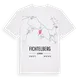 Fichtelberg karta t-shirt