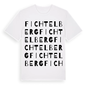 Fichtelberg ordlek t-shirt – ekologisk bomull t-shirt från Pinshirt