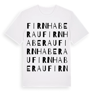 Firnhaberau ordlek t-shirt – ekologisk bomull t-shirt från Pinshirt