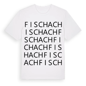 Fischach ordlek t-shirt – ekologisk bomull t-shirt från Pinshirt