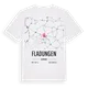 Fladungen karta t-shirt