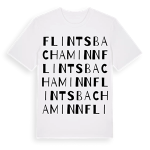 Flintsbach am Inn ordlek t-shirt – ekologisk bomull t-shirt från Pinshirt