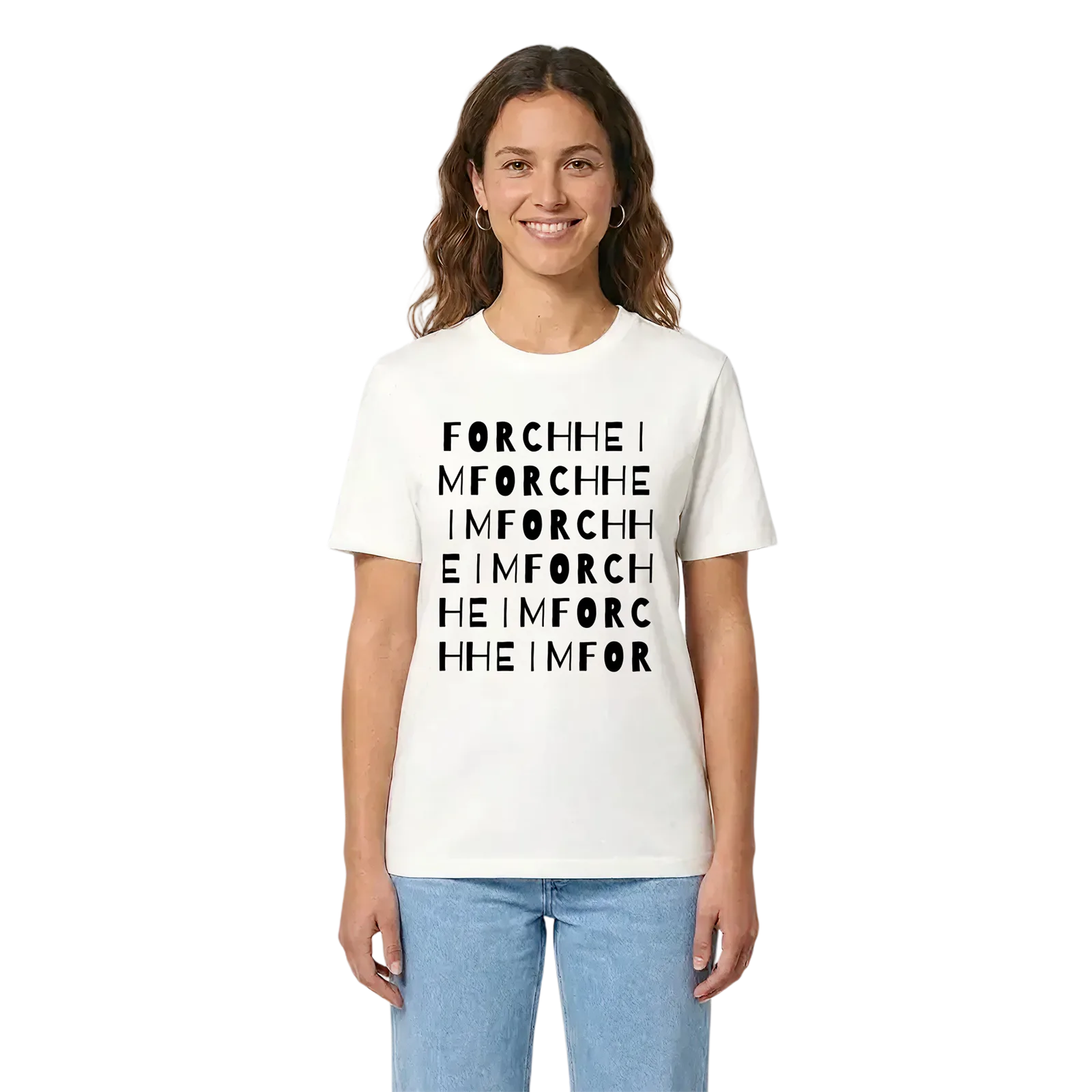 Forchheim ordlek t-shirt – White, i miljö