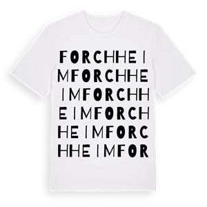 Forchheim ordlek t-shirt – ekologisk bomull t-shirt från Pinshirt
