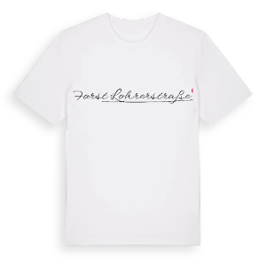 Forst Lohrerstraße hjärta t-shirt – ekologisk bomull t-shirt från Pinshirt