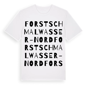 Forst Schmalwasser-Nord ordlek t-shirt – ekologisk bomull t-shirt från Pinshirt