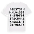 Forst Schmalwasser-Süd ordlek t-shirt