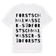 Forst Schmalwasser-Süd ordlek t-shirt